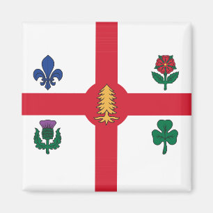 Imã Ímã com Bandeira de Montreal, Canadá