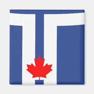 Imã Ímã com Bandeira de Toronto, Canadá