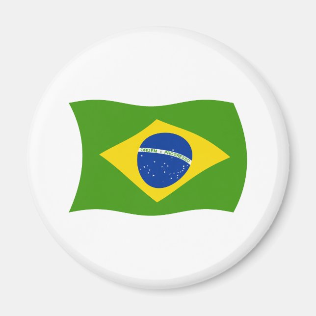 Imã Ímã com Bandeira do Brasil (Frente)