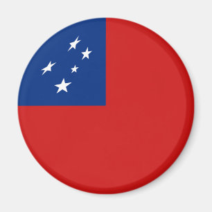 Imã Ímã com Bandeira Olho de Peixe de Samoa