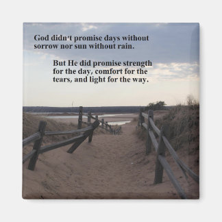 Imã ímã com caminho para o lago - promessa de Deus