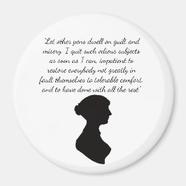 Imã Ímã com citação de Jane Austen