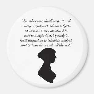 Imã Ímã com citação de Jane Austen