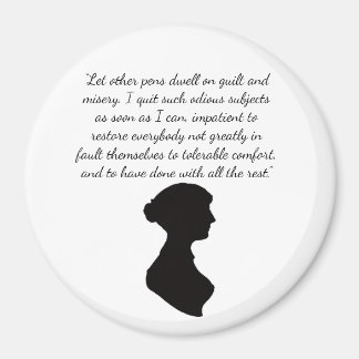 Imã Ímã com citação de Jane Austen