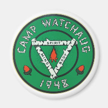Ímã com Logo do Acampamento Watchaug