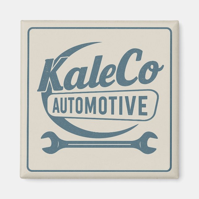 Imã Ímã com Logo Vintage (Frente)