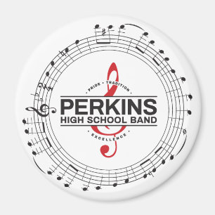 Imã Ímã com Logotipo de Notas Musicais