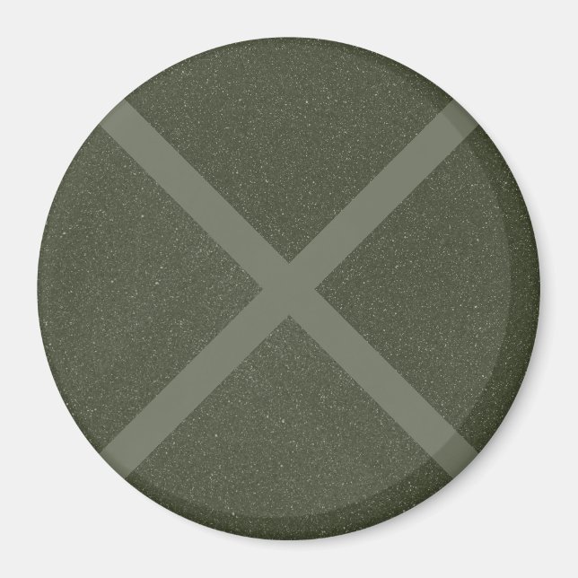 Imã Ímã com Padrão Cruzado Verde Musgo (Frente)
