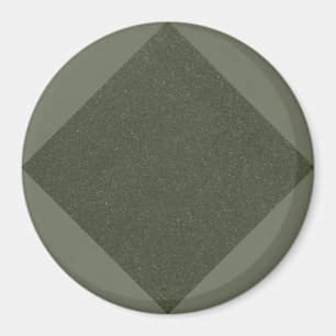 Imã Ímã com padrão de diamante verde musgo