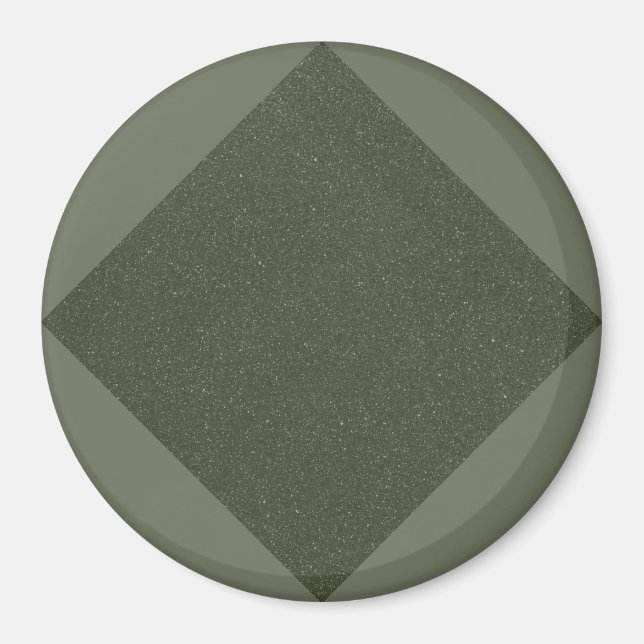 Imã Ímã com padrão de diamante verde musgo (Frente)