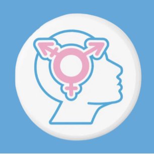 Imã Ímã com Símbolo do Orgulho Trans
