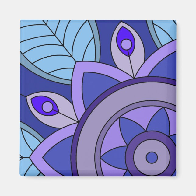 Imã Ímã com uma arte de flor (Frente)