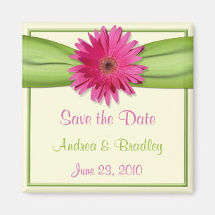 Imã Ímã cor-de-rosa customizável do monograma da