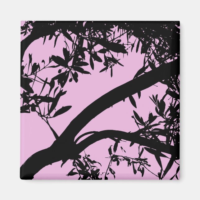 Imã Ímã cor-de-rosa da árvore (Frente)