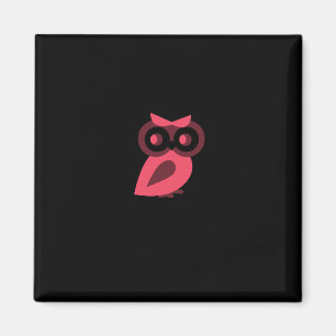 Imã Ímã cor-de-rosa da coruja