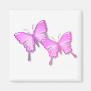 Imã Ímã cor-de-rosa do design das borboletas