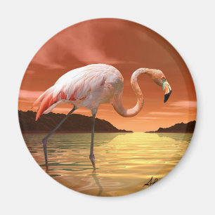Imã Ímã cor-de-rosa do flamingo de Florida