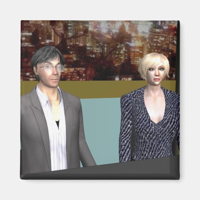 Imã ímã Cox News (Frente)