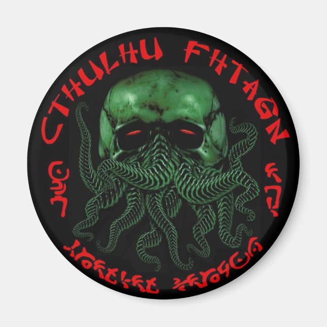 Imã ímã Cthulhu Fhtagn (Frente)