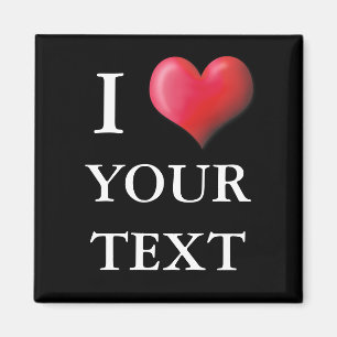 Imã Ímã customizável 0004 do coração de I