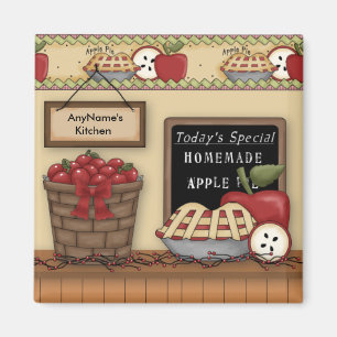 Imã Ímã customizável caseiro da torta de Apple