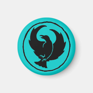Imã Ímã da aranha (preto/luz - azul)