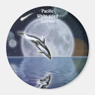 Imã Ímã da arte da fantasia do GOLFINHO, da LUA & do