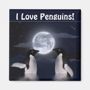 Imã Ímã da arte do Animal-amante dos PINGUINS & da L