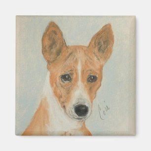 Imã Ímã da arte do cão de Basenji