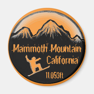 Imã Ímã da arte do snowboard de Mammoth Mountain