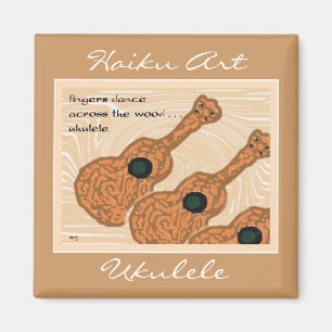 Imã Ímã da arte dos haicais do Ukulele