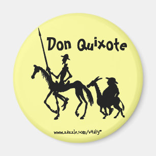 Imã Ímã da arte gráfica de Don Quixote e de Sancho