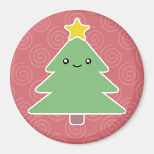 Imã Ímã da árvore de Natal de Kawaii