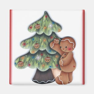 Imã Ímã da árvore de Natal do pão-de-espécie