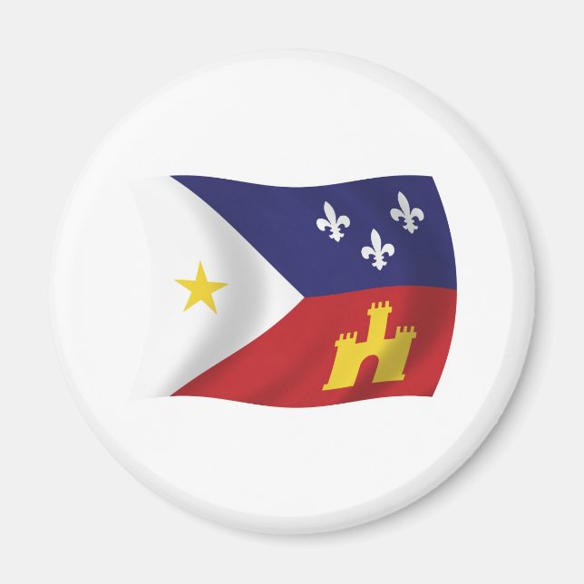 Imã Ímã da Bandeira da Acadiana (Frente)