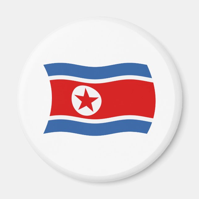 Imã Ímã da Bandeira da Coreia do Norte (Frente)