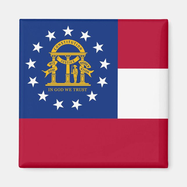 Imã Ímã da Bandeira da Geórgia (Frente)