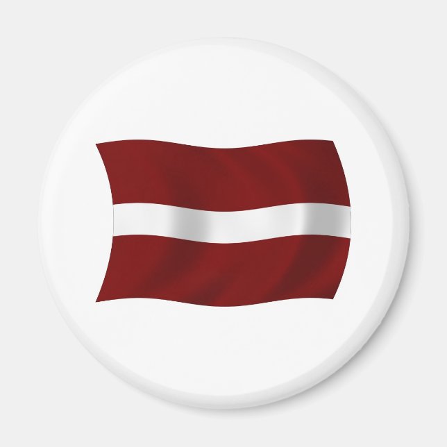 Imã Ímã da Bandeira da Letônia (Frente)