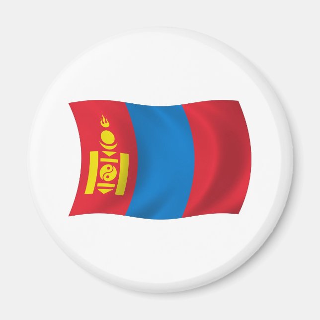 Imã Ímã da Bandeira da Mongólia (Frente)