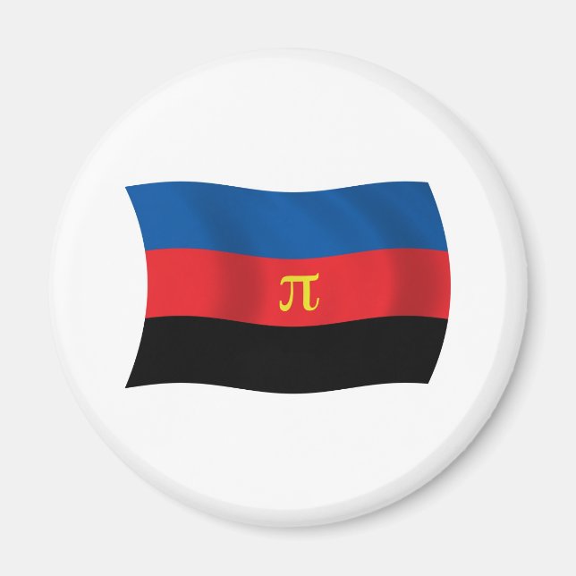 Imã Ímã da Bandeira da Poliamoria (Frente)