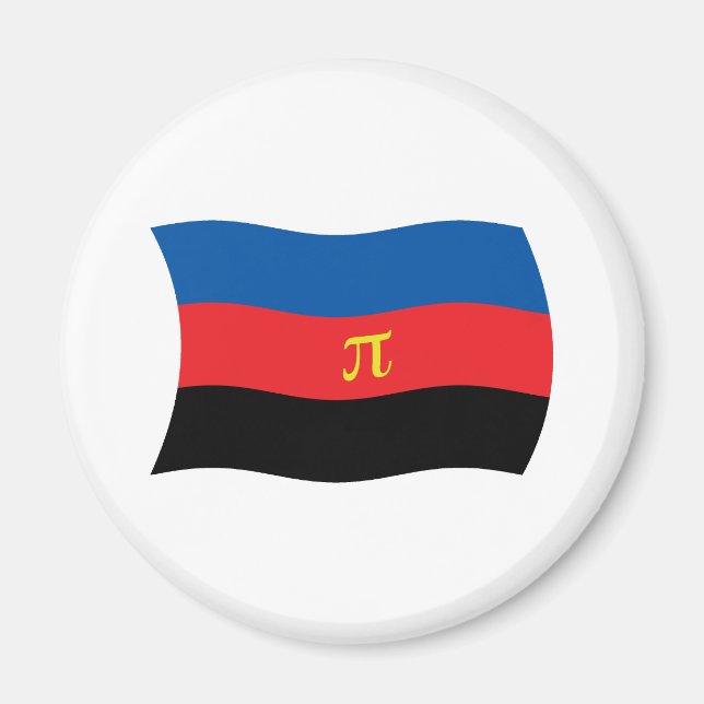 Imã Ímã da Bandeira da Poliamoria (Frente)
