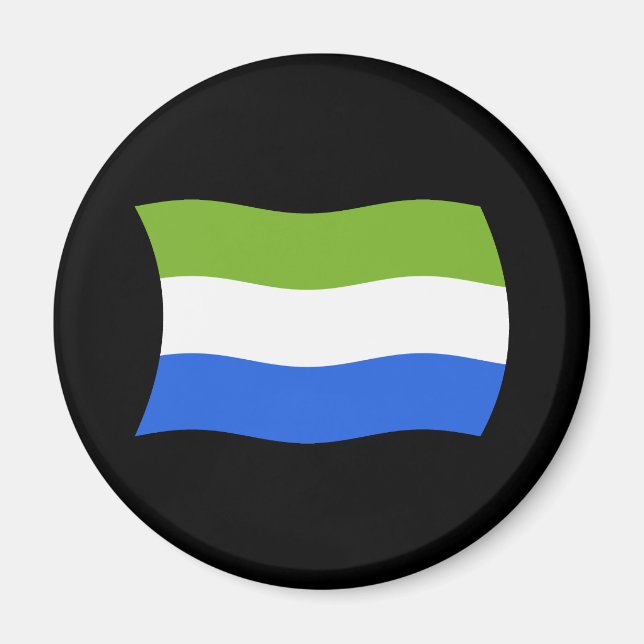 Imã Ímã da Bandeira da Serra Leoa (Frente)