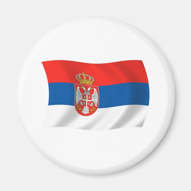 Imã Ímã da Bandeira da Sérvia (Frente)