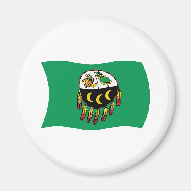 Imã Ímã da Bandeira da Tribo Kutenai (Frente)