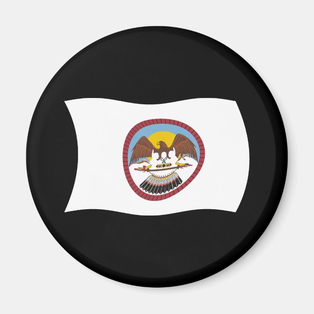 Imã Ímã da Bandeira da Tribo Ute (Frente)