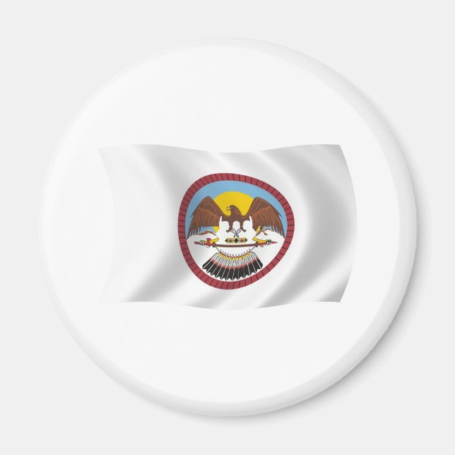 Imã Ímã da Bandeira da Tribo Ute (Frente)