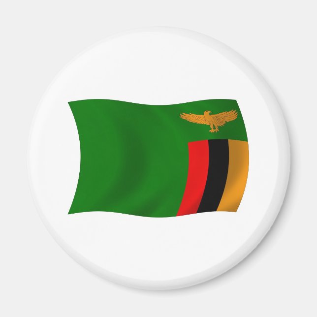 Imã Ímã da Bandeira da Zâmbia (Frente)