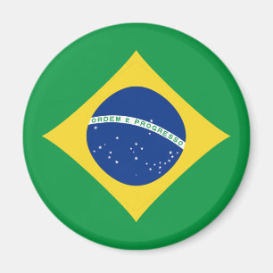 Imã Ímã da bandeira de Brasil Fisheye