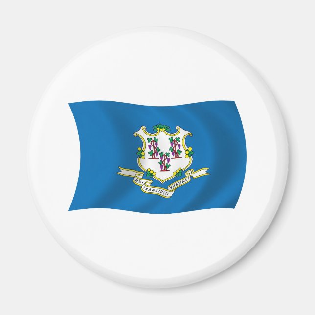 Imã Ímã da Bandeira de Connecticut (Frente)