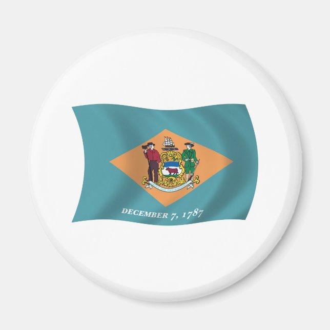 Imã Ímã da Bandeira de Delaware (Frente)